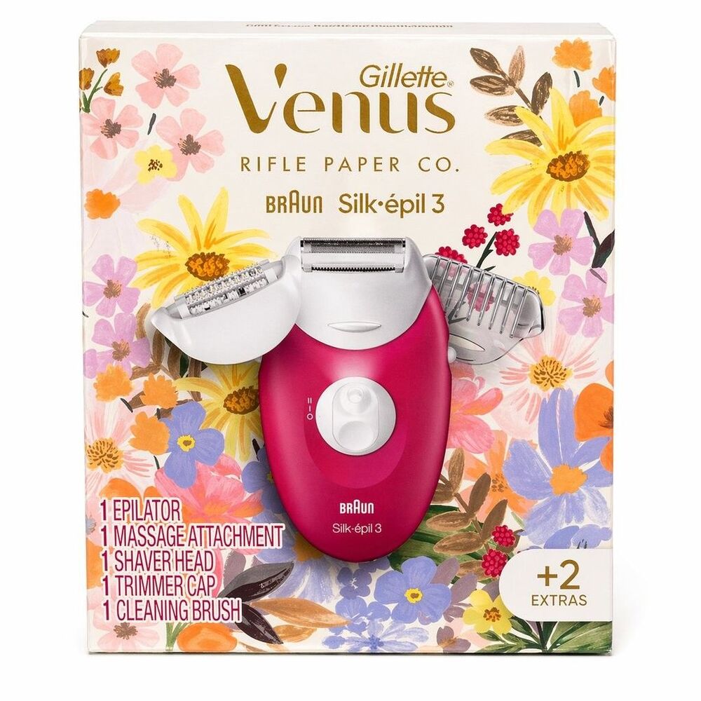 Gillette Venus Silk-épil 3 Epilator Shaver Kit w/ Attachments New